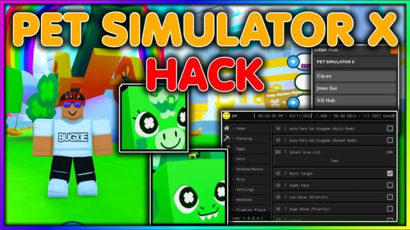 New Pet Simulator X Hack Gui Script Dupe Hack Auto Farm More - Geometric Patterns - Ultra HD 8K Collection