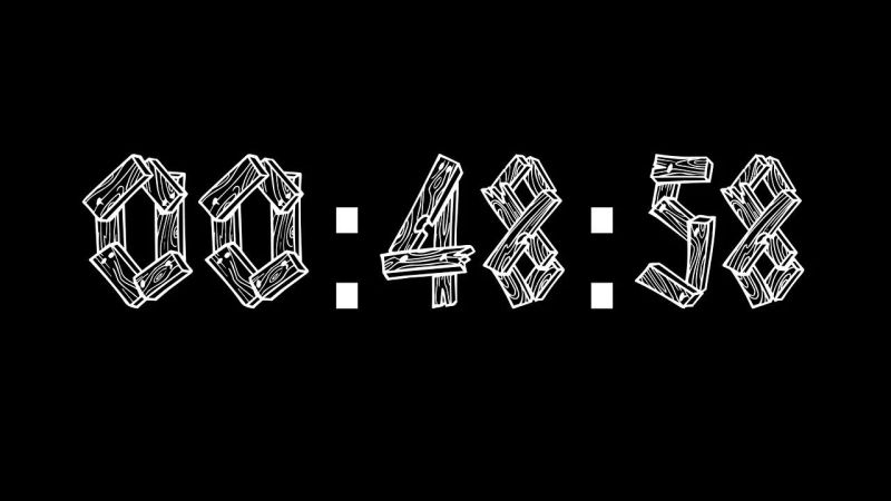 1 Hour Count Up Timer 4k 60 Min Count Up Timer Countup Timer 60 - 4K Colorful Arts for Desktop