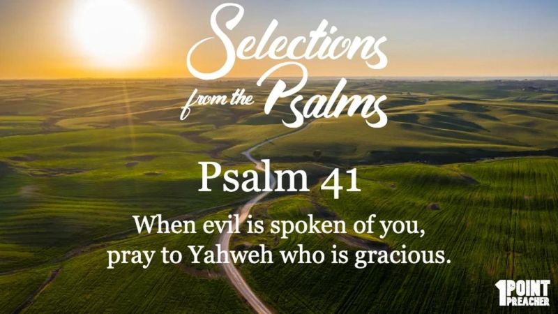 Psalm 41 Commentary Explaining The Book - Best Light Patterns in 8K