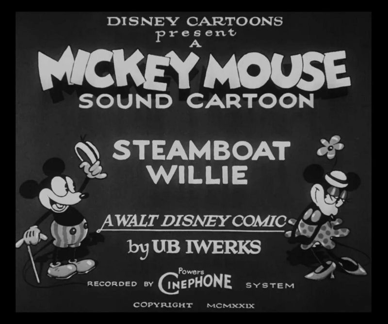 Steamboat Willie 1928 Trakt - Stunning Colorful Texture - Retina
