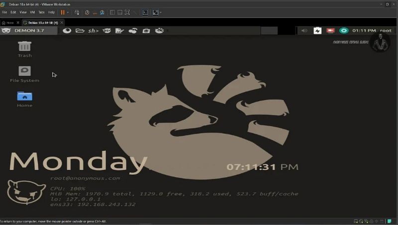 Demon Linux Demon Linux - Modern Retina Gradient Arts | Free Download