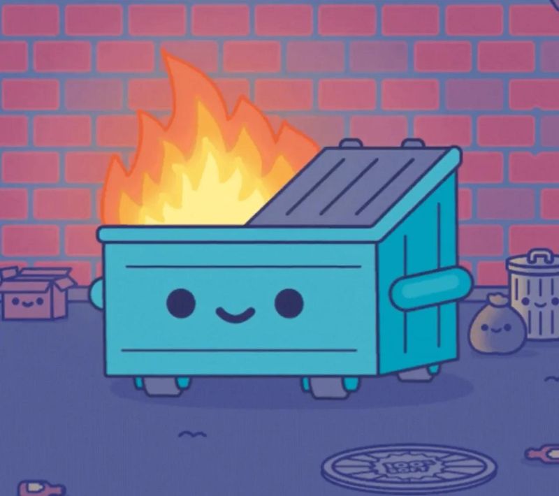 Dumpsterfire Interactive Github - Gradient Illustration Collection - Retina Quality