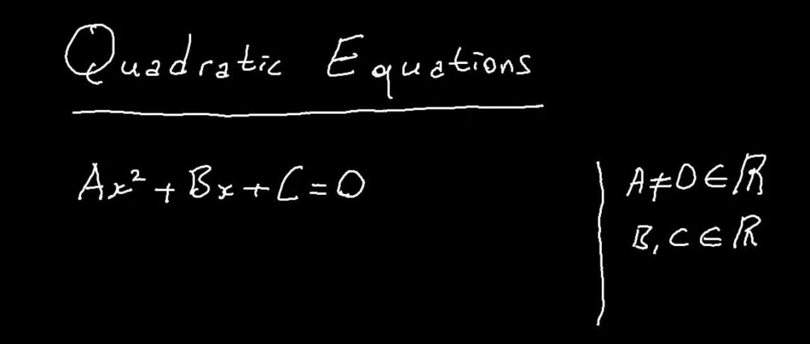Image Result For Quadratic Formula Definition Equation Proof Study