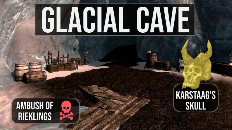 Glacial Cave Elder Scrolls Fandom - Premium Gradient Background Gallery - Full HD