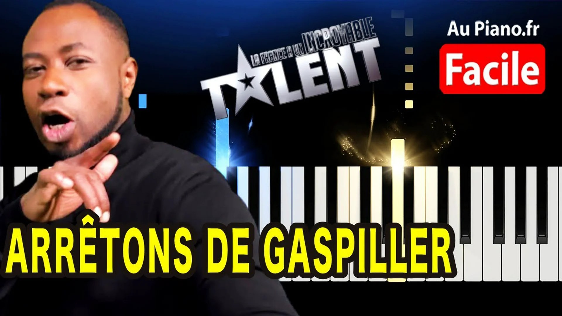 Regis BOBO Arrêtons de Gaspiller Piano Tutorial Facile (Au Piano.fr)