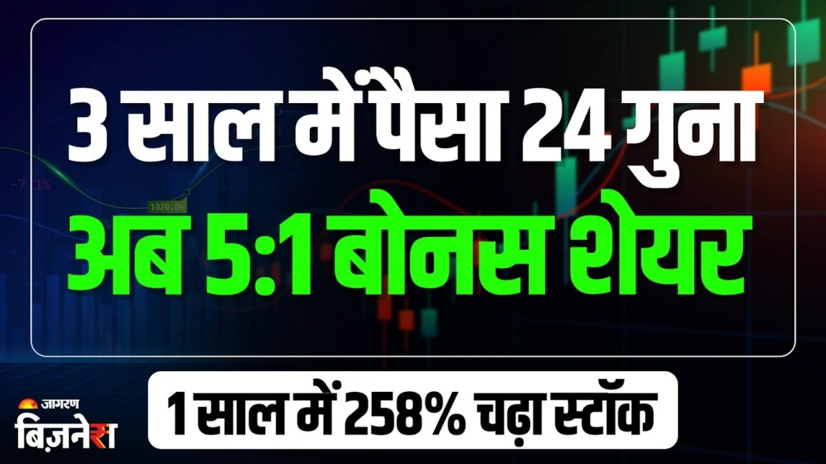 3 days and 24 days! अब ये कंपनी दे रही 1 के बदले 5 बोनस शेयर फ्री, खरीदने की मची होड़

 & more related news here