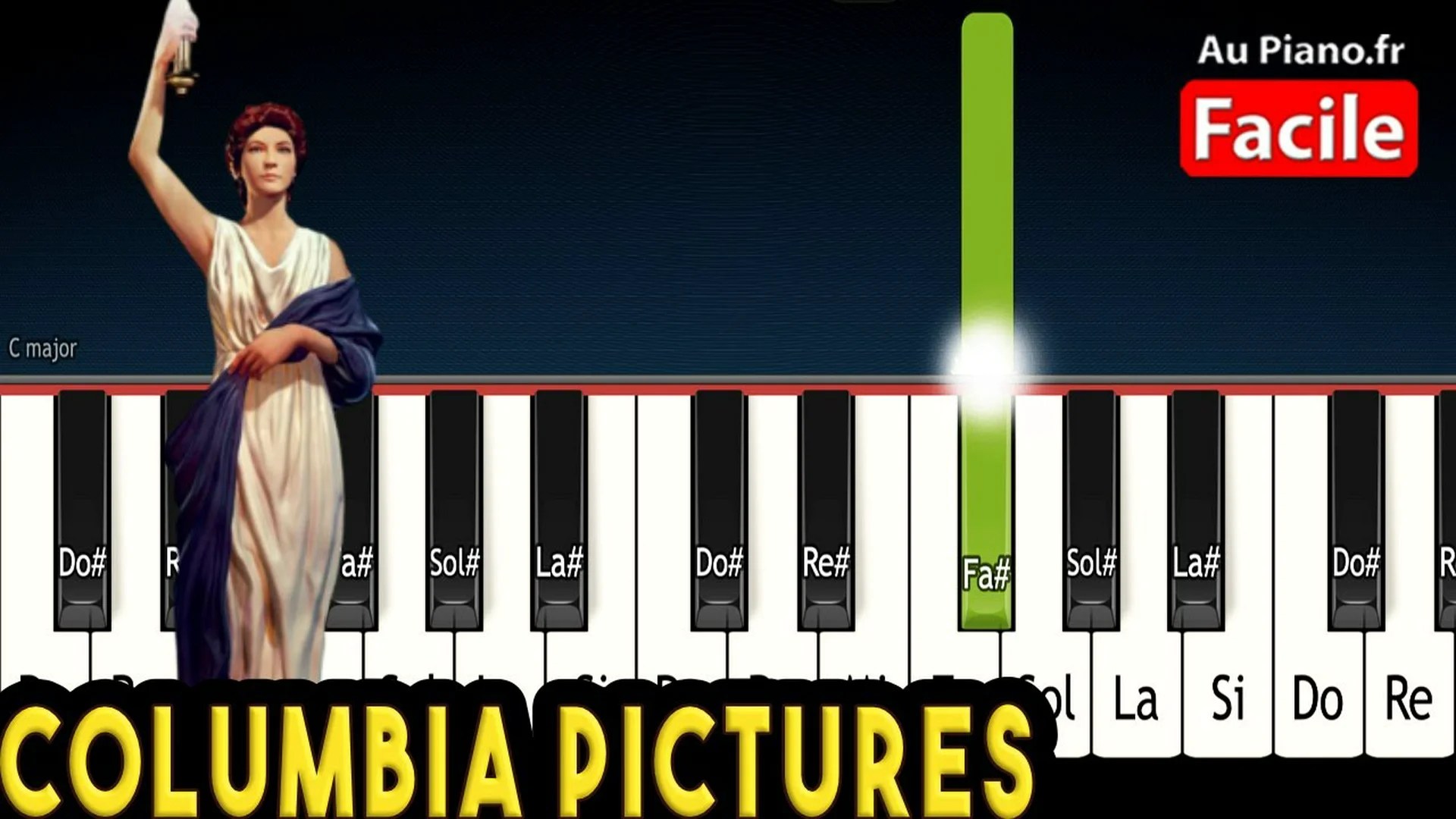 Columbia Pictures Intro Theme Piano Tutorial Facile