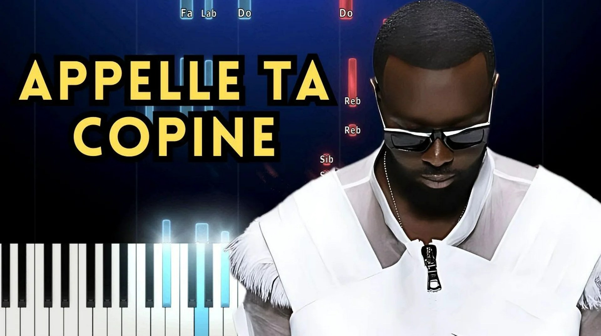 GIMS – Appelle ta copine | Piano Tutorial + Instru FACILE