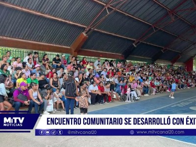 Encuentro comunitario se desarrolló con éxito