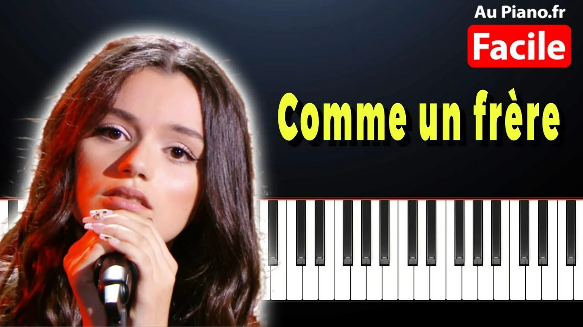Nour – Comme un frère – Piano Cover Tutorial Paroles