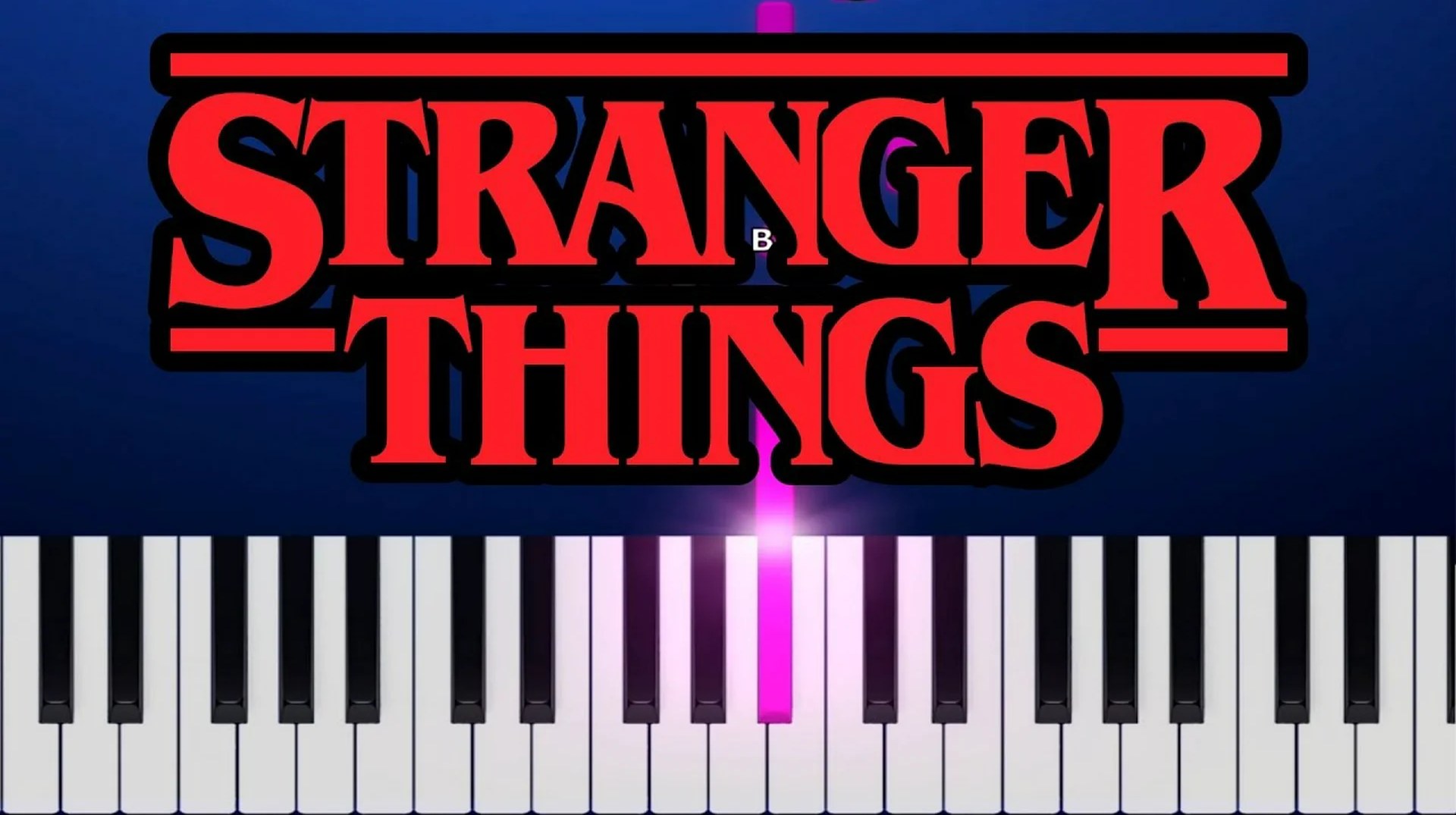 STRANGER THINGS – « KIDS » (Piano Tutorial) 🎹 EASY / FACILE – One Hand / Une Main (Synthesia)