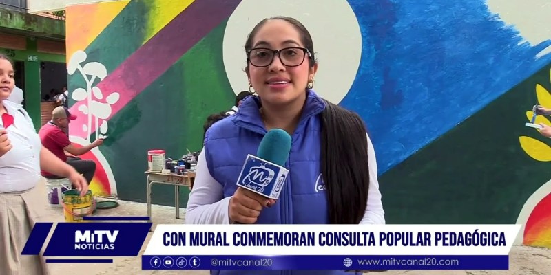 COMUNIDAD EDUCATIVA CELEBRA LA CONSULTA POPULAR CON MURAL