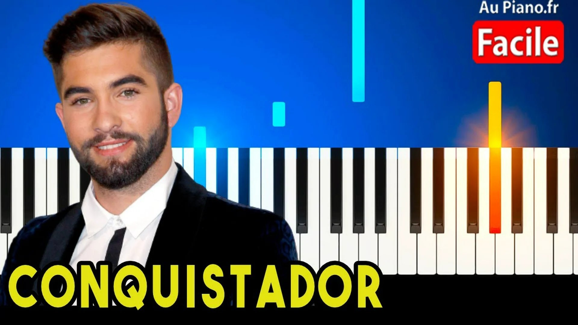 Kendji Girac Conquistador – Piano Cover tutorial facile