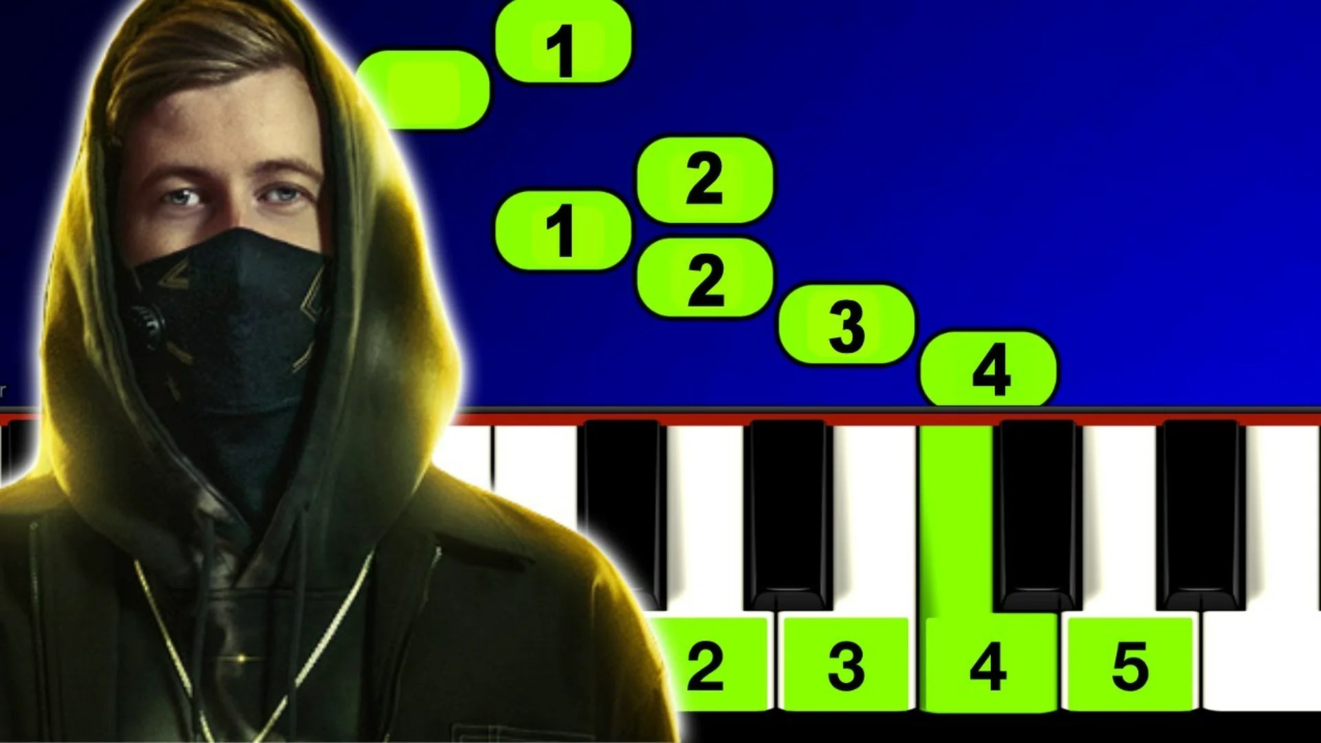 Faded – Alan Walker – Piano Tutorial Facile (version lente)