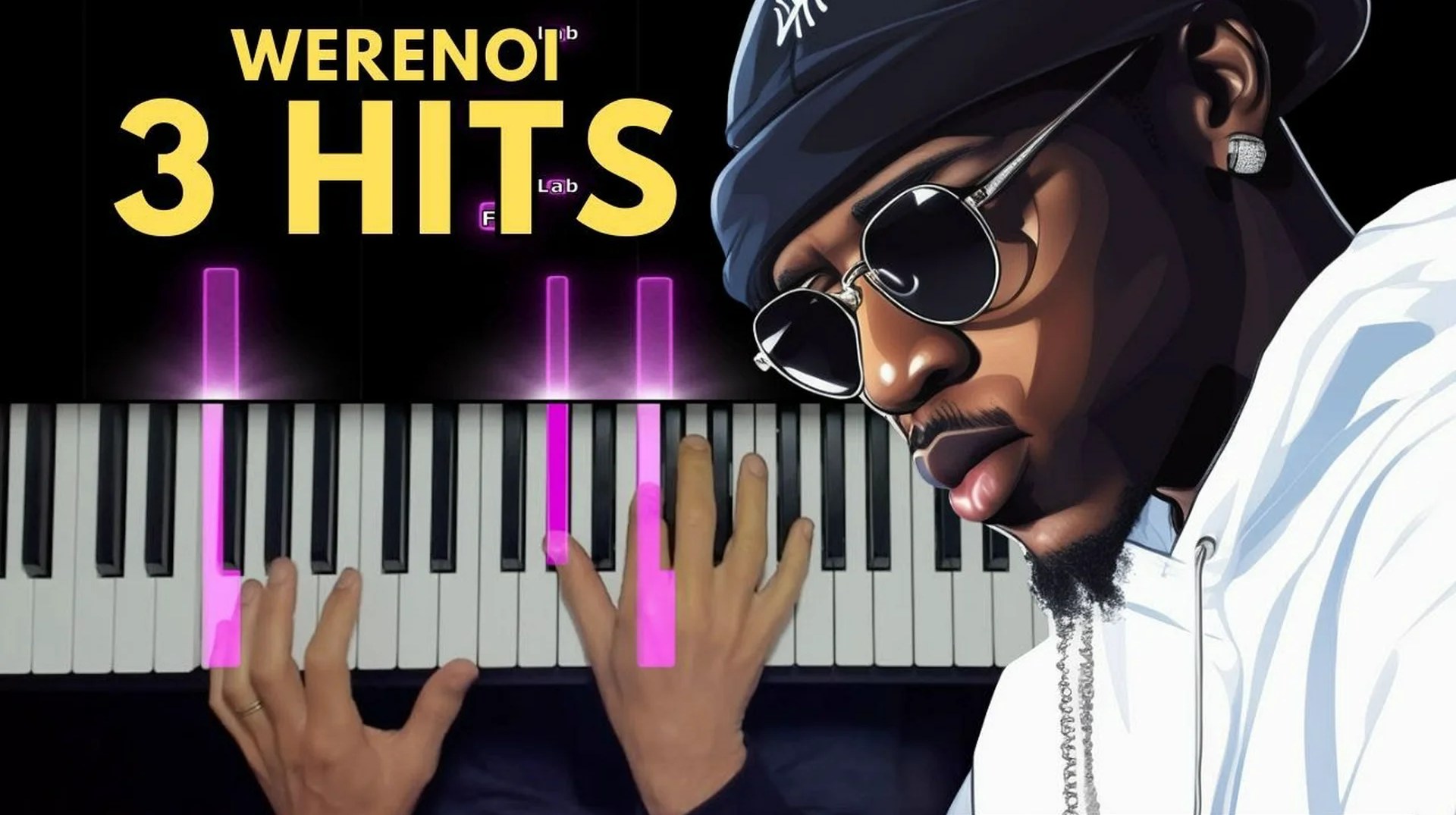 Apprends 3 Titres de Werenoi – Tuto Piano Rap
