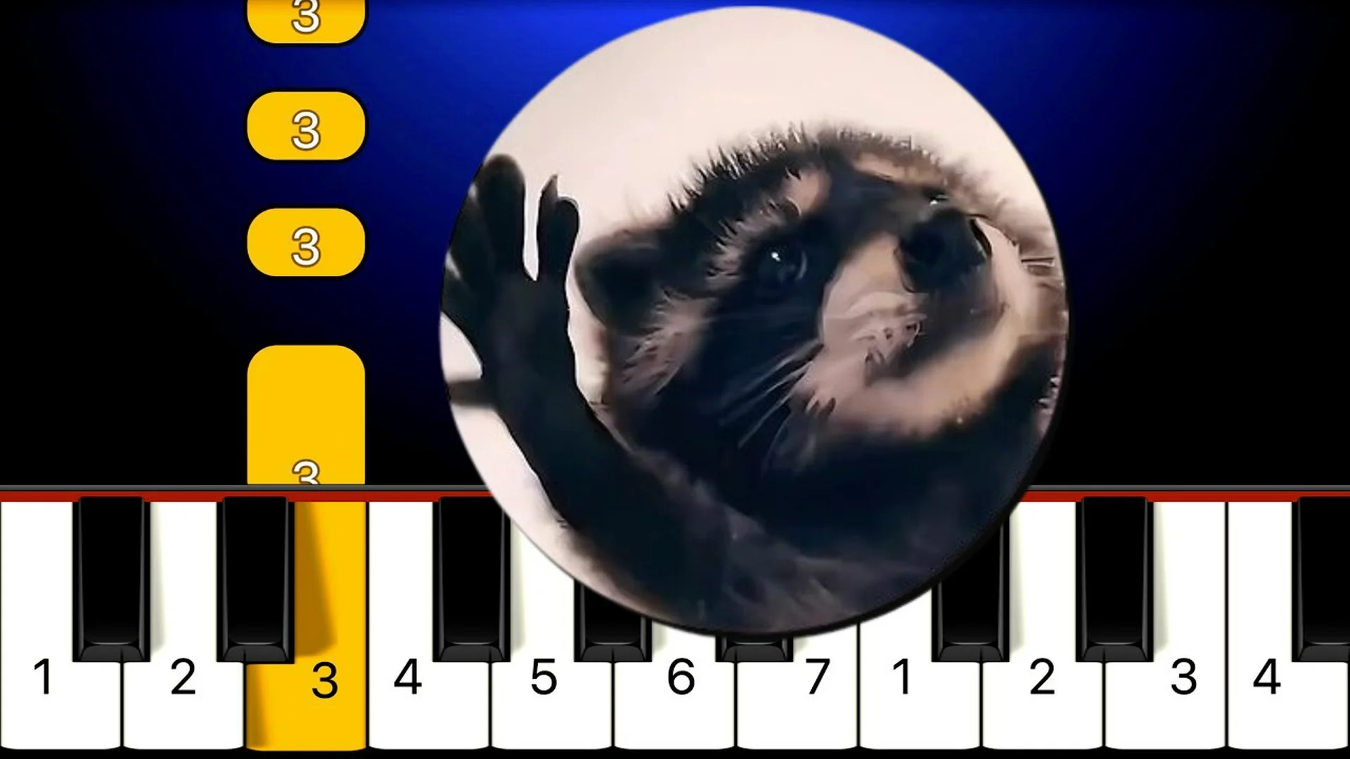 Pedro Pedro Pedro – Racoon Meme – Piano FACILE