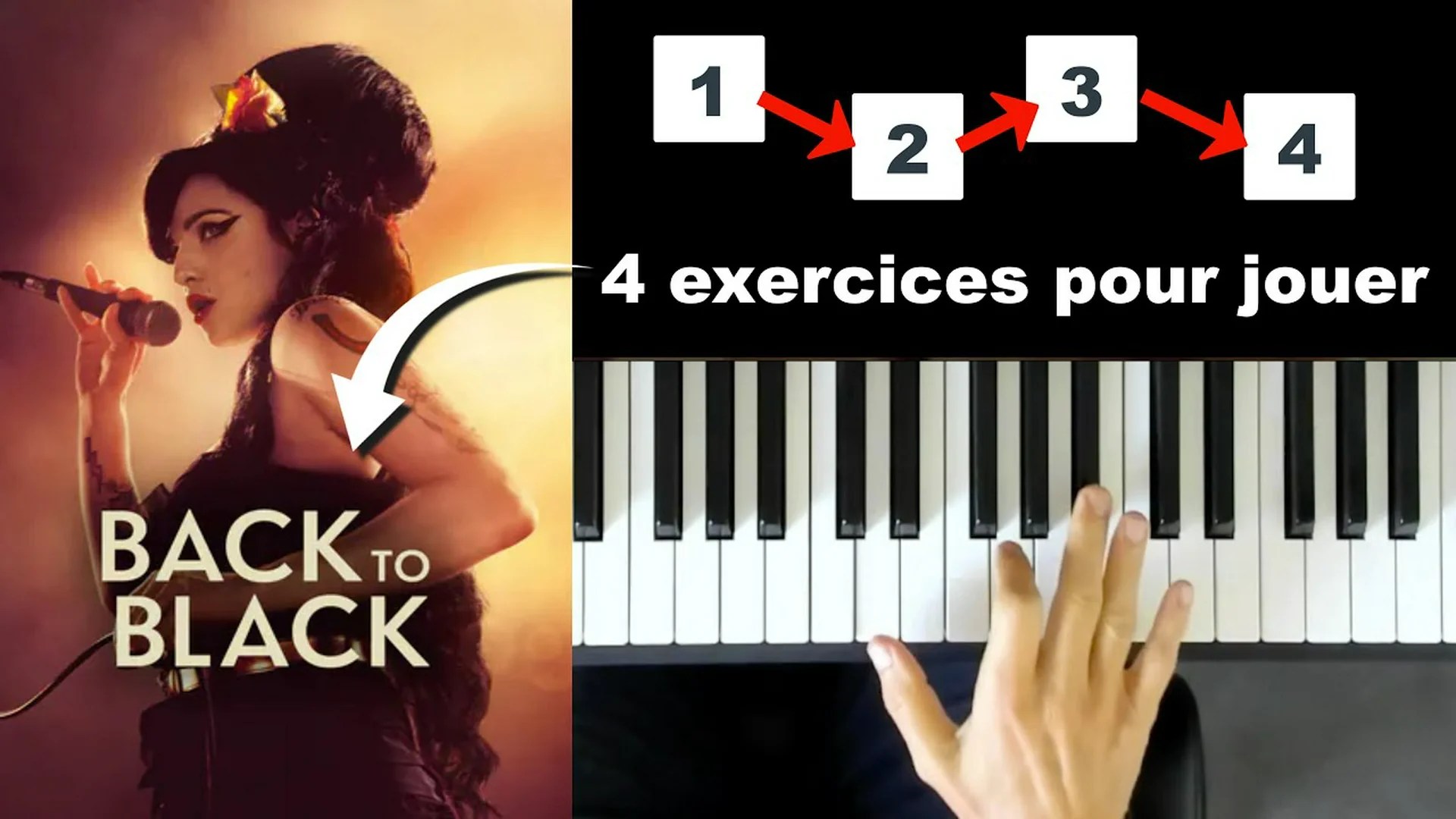 4 exercices au piano pour jouer Back To Black d&rsquo;Amy Winehouse