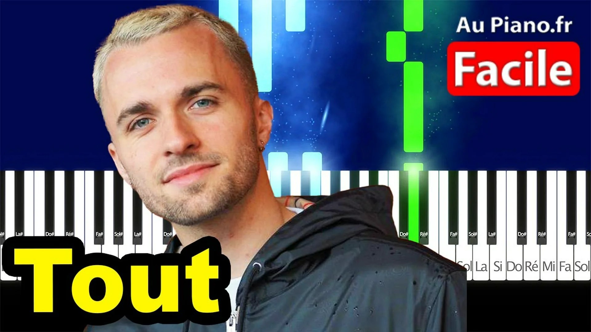 Squeezie – Tout – Piano Tutorial Facile Paroles (AuPiano.fr)