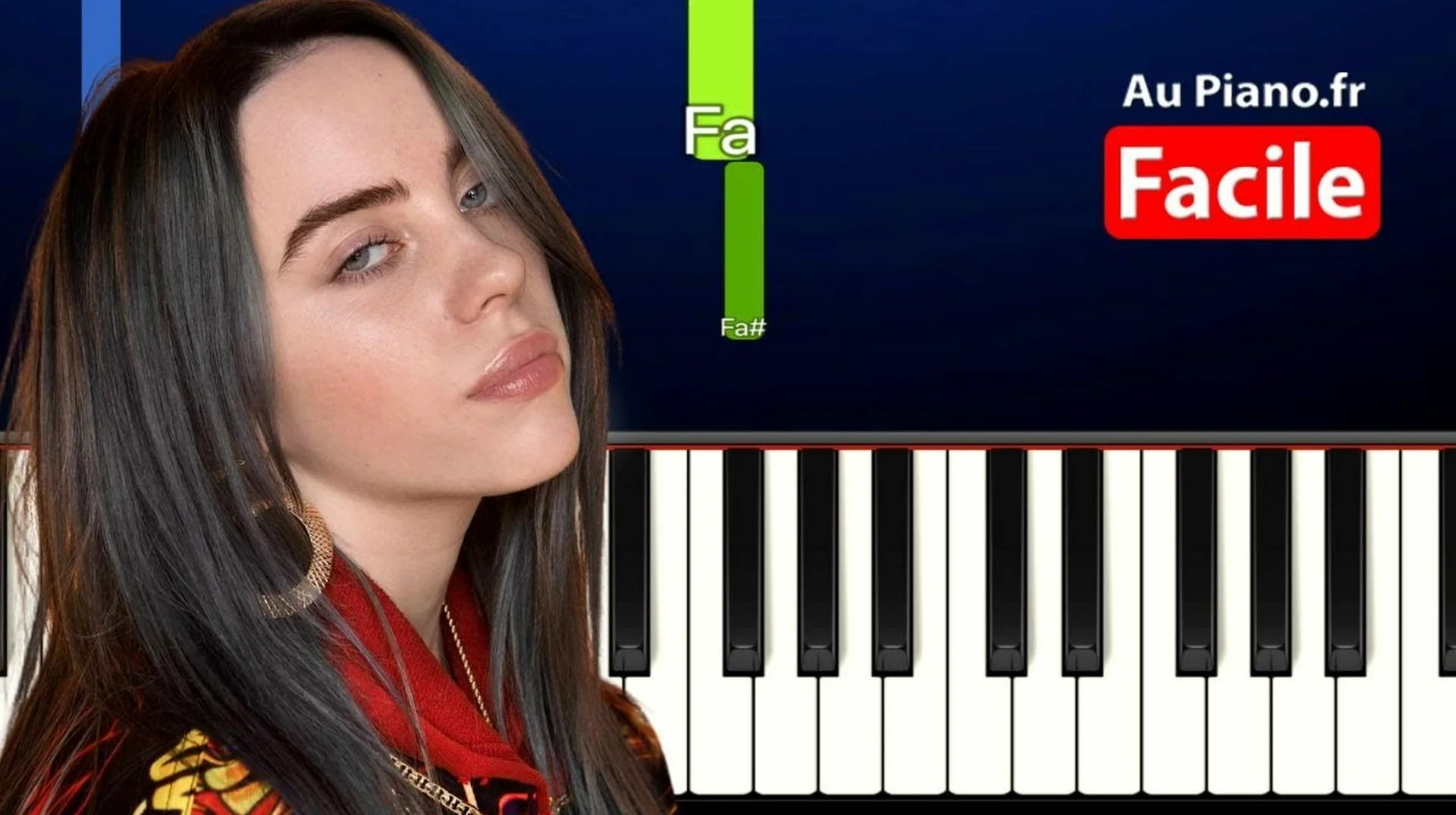 Lovely – Billie Eilish Piano Facile avec les Notes (Do, Ré, Mi) + Partition PDF