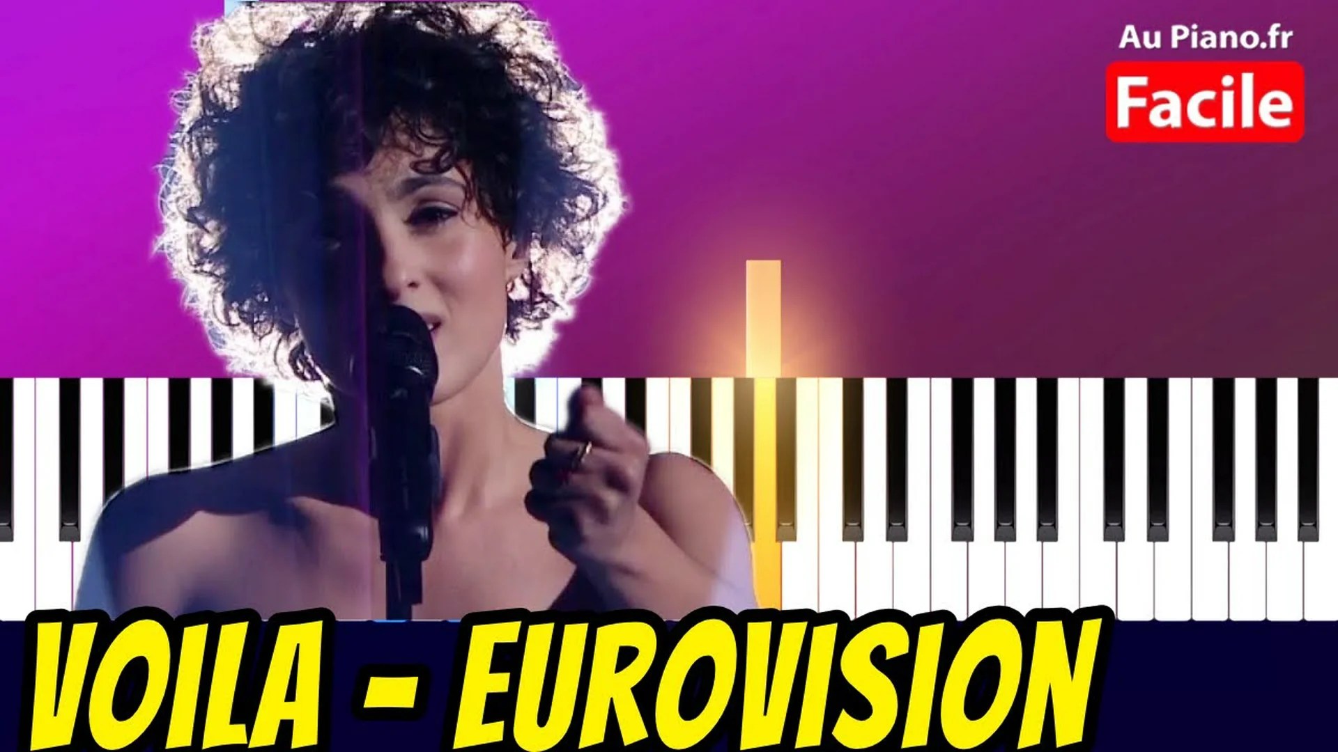 Barbara Pravi – Voilà – Piano Cover Tutorial (Gagnante Eurovision France 2021)
