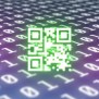 Animation Of Qr Code And Binary Coding Digital Data Processing Stock ...