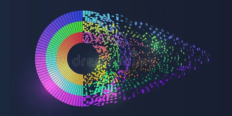 Big Data Visualization Processing Of Data Arrays Sorting Filtering - Premium Light Photo - High Resolution