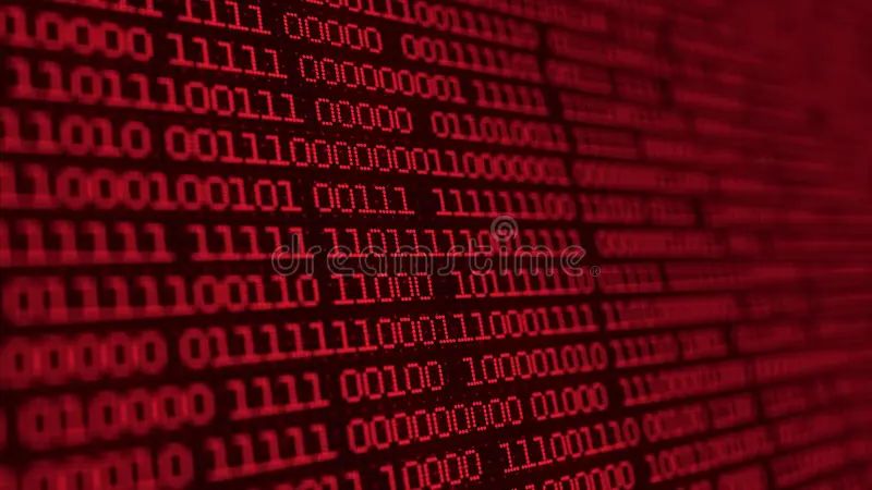 Binary Code Background With Digits On Screen Algorithm Binary Data - Artistic Vintage Wallpaper - HD