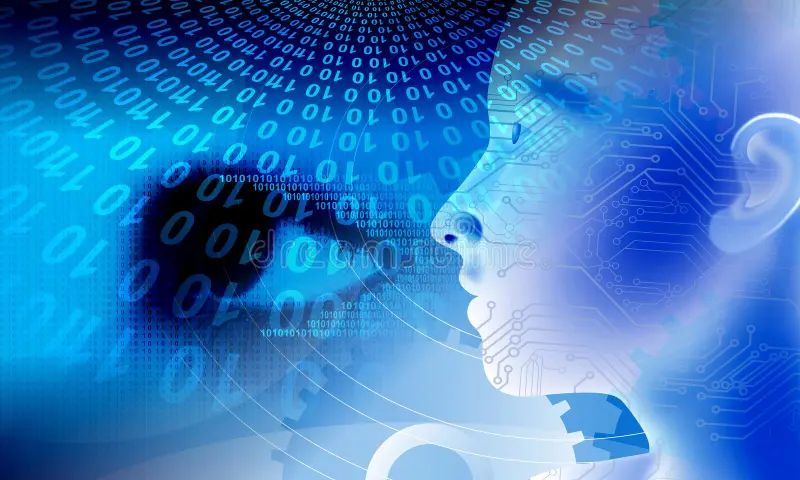 Binary Code Background Artificial Intelligence Digital Eye Abstract - Retina Ocean Designs for Desktop