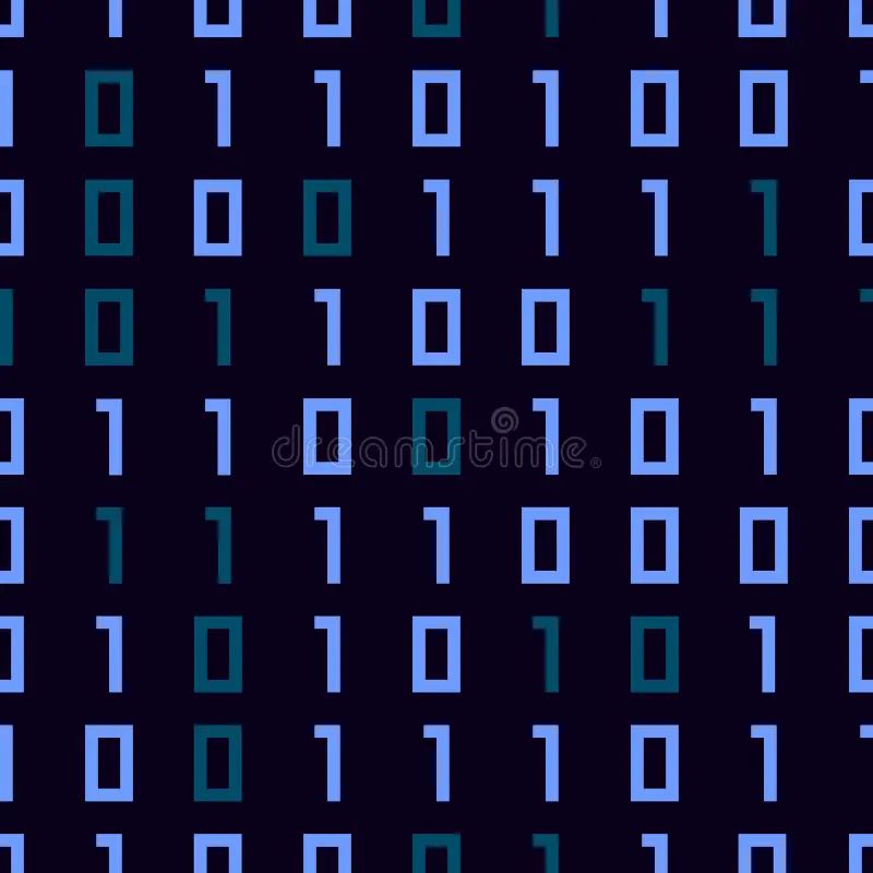 Binary Code Pattern Seamless Digital Technology Stock Vector Royalty - Perfect Mobile Geometric Wallpapers | Free Download