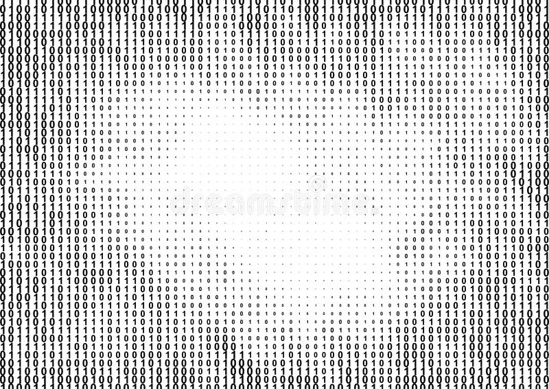 Binary Code Halftone Texture Stock Illustration Illustration Of - Gradient Wallpaper Collection - Retina Quality