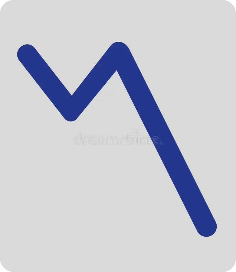 Chart Decrease Vector Stock Vector Illustration Of Pictogram 107159355 - Space Pattern Collection - 4K Quality