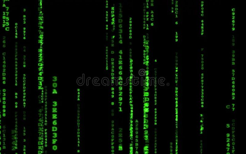 Futuristic Matrix Code Background Cyberpunk Matrix Code Falling - Minimal Picture Collection - Mobile Quality