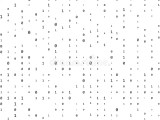 Computer Matrix Stream Of Binary Code Digits On The Screen Binary