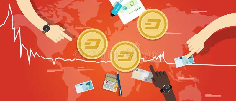 Coin Graph Down Value Exchange Decrease Royalty Free Vector - Dark Art Collection - Ultra HD Quality