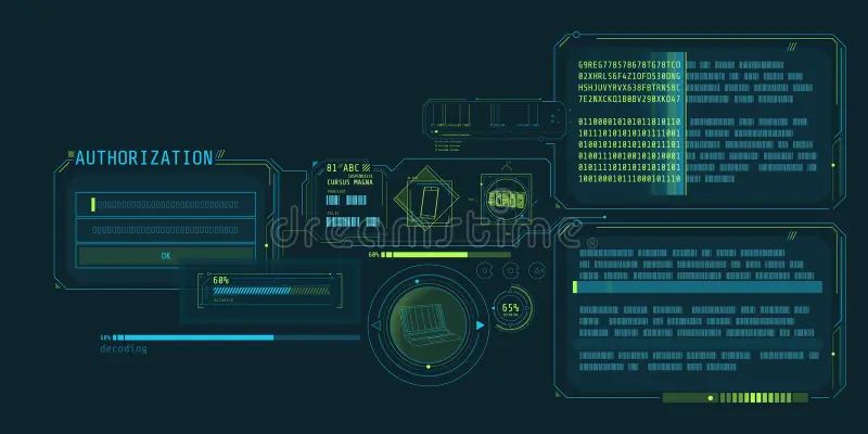 Data Decryption Program Interface With Authorization Window 51682955 - Vintage Arts - Classic Full HD Collection