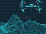 Data Visualization Background Futuristic Design Hud Element Binary