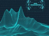 Data Visualization Background Futuristic Design Hud Element Binary