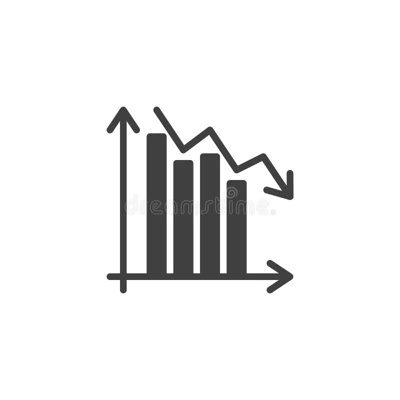 Decrease Diagram Stock Vector Illustration Of Gain Graph 9705186 - Premium Sunset Wallpaper Gallery - High Resolution