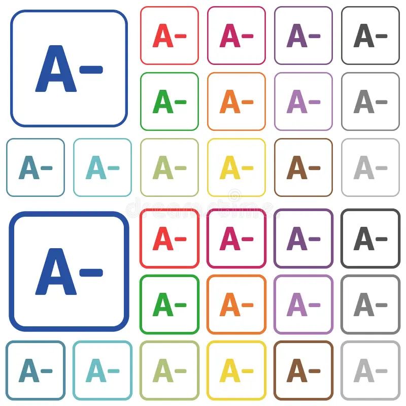 Decrease Font Size Rounded Square Flat Icons Stock Illustration - Incredible City Wallpaper - 4K