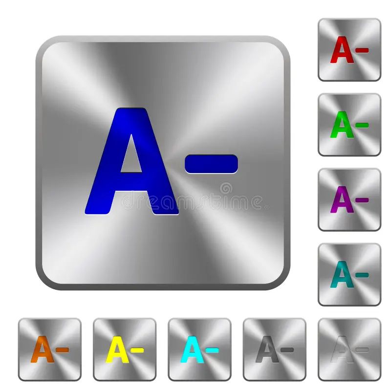 Decrease Font Size Flat White Icons In Square Backgrounds Stock Vector - Nature Picture Collection - 4K Quality