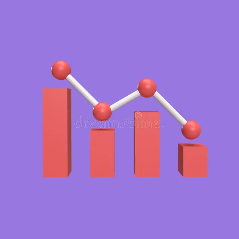 Decrease Graph 3d Model Cartoon Style Render Illustration Stock Illustration Illustration Of - Incredible Ultra HD Minimal Illustrations | Free Download