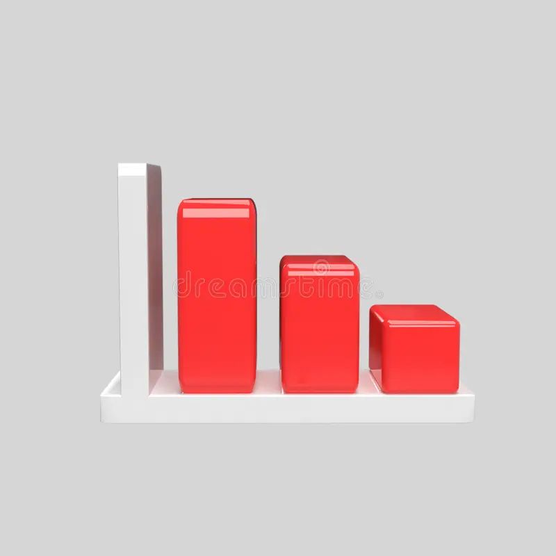 Decrease Document Graph 3d Icon Model Cartoon Style Render - Artistic High Resolution Vintage Photos | Free Download