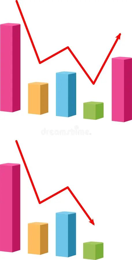 Chart With Bars Declining Vector Icon Decrease Sign Icon Finance Graph Symbol Cartoondealer - Premium Abstract Texture Gallery - Full HD