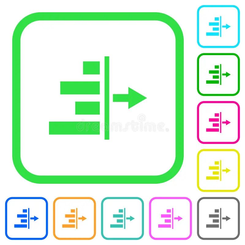 Decrease Right Indentation Of Content Icons With Shadows And Outlines - Premium 8K Landscape Arts | Free Download