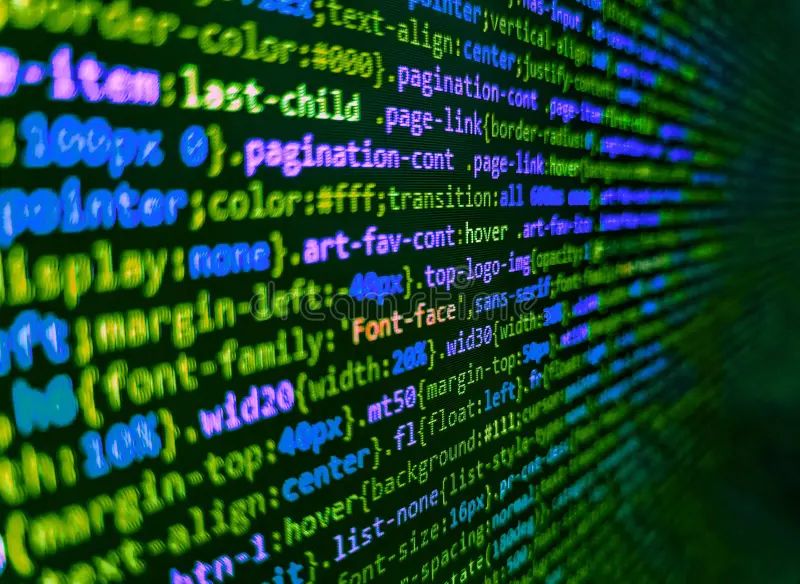 Programmer Developer Screen Code Javascript Language Stock Photo - Gradient Picture Collection - Desktop Quality