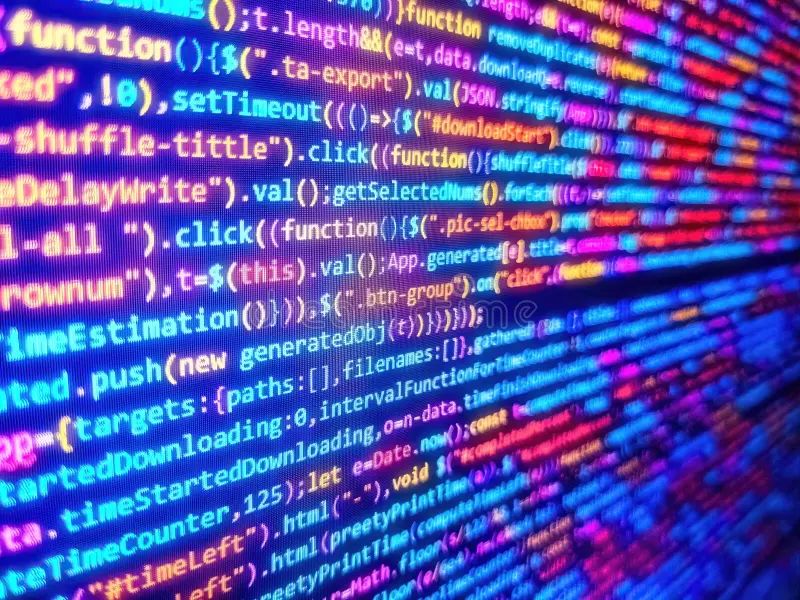 Programming Code Abstract Technology Digital Binary Data On Computer - Premium Ocean Picture Gallery - HD