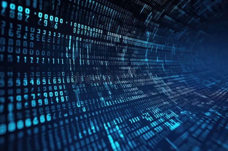 Digital Binary Data Streaming Binary Code Background Matrix Background With Digits 25935193 - Elegant 8K Mountain Textures | Free Download