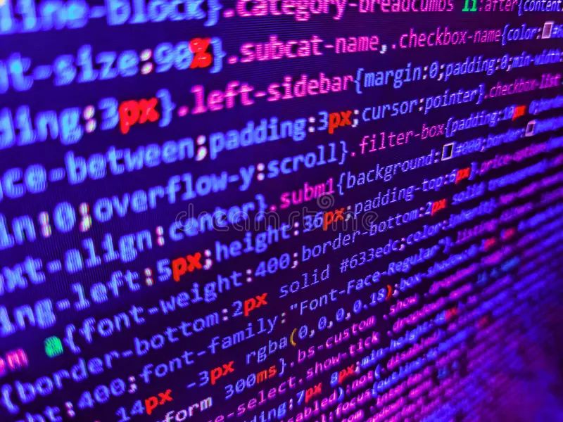 Programing Workflow Abstract Algorithm Concept Screen Of Web Developing Code On Dark Background - Download Artistic Light Art | Mobile