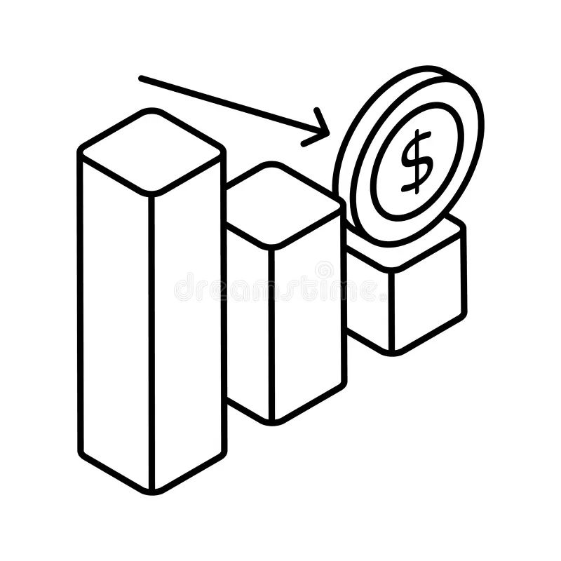 Infographic Decrease Arrows Down Chart Isometric Stock Vector Royalty - Best Sunset Designs in 4K