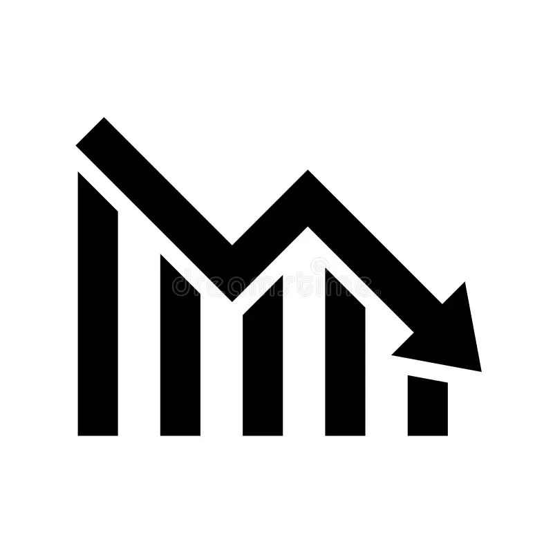 Down Market Decrease Graph Icon Design Stock Vector Illustration Of Increase Analytics - City Photo Collection - 8K Quality